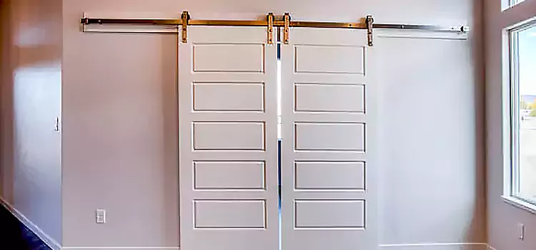 Glass Barn Door with Installation Hardware Kit South Laurel