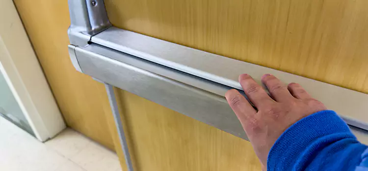 Installing a Push Bar on a Door South Laurel